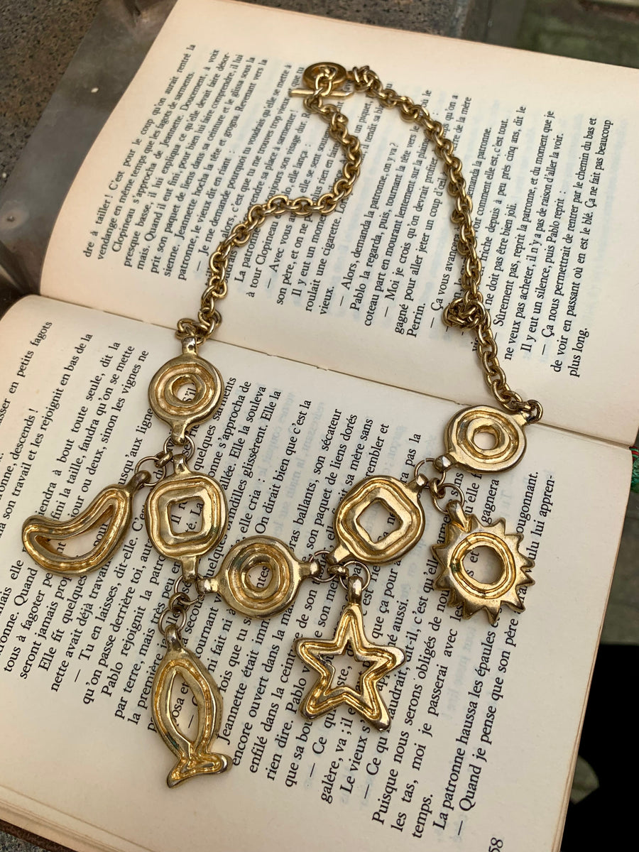 Pendentif émaillé Vintage Remy Dis Paris - Années 80/90 - Made In France