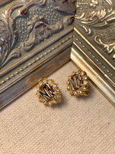 Load image into Gallery viewer, Vintage Nina Ricci Small NR Button Earrings
