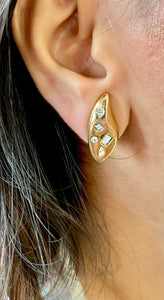 Vintage Diamond Studded Earrings
