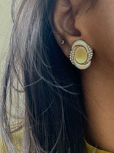 Load image into Gallery viewer, Vintage Oval Galaxy Diamonds Earrings