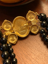 Load image into Gallery viewer, Vintage Monet Black Layered Necklace