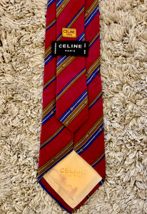 Vintage Celine Striped Tie