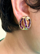 Load image into Gallery viewer, Vintage Amethyst Gem Earrings