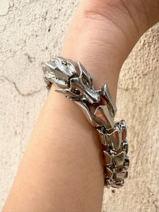 Vintage Silver Dragon Bracelet