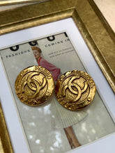 Load image into Gallery viewer, Vintage Chanel Chunky CC Coin Earrings