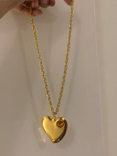 Load image into Gallery viewer, Vintage Orange Stone Heart Long Necklace