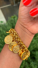 Load image into Gallery viewer, Vintage Celine Buttons Charm Bracelet
