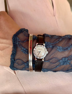 Vintage Tiffany & Co. Atlas Brown Leather Watch