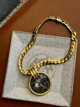 Load image into Gallery viewer, Vintage Marble Medallion Necklace