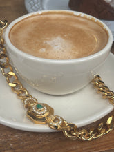 Load image into Gallery viewer, Vintage Christian Dior Chunky Green Curb Necklace