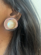 Load image into Gallery viewer, Vintage Silver Pearl Earrings
