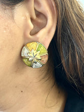 Load image into Gallery viewer, Vintage Lime Earrings