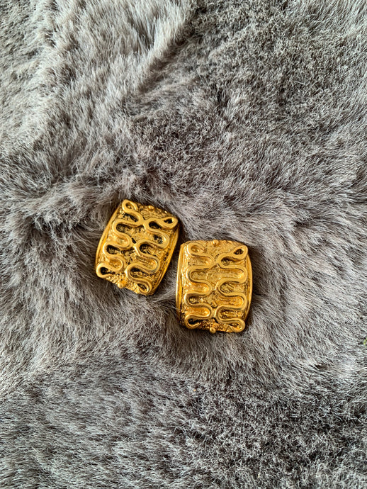 Vintage Serpent Hoops