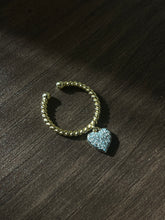 Load image into Gallery viewer, Petite Pavè Diamond Heart Ring