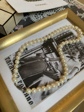 Load image into Gallery viewer, Vintage Silver Hook Clasp Pearl Necklace