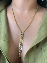 Load image into Gallery viewer, Vintage Diamond Drop Lariat Necklace