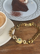Load image into Gallery viewer, Vintage Christian Dior Chunky Green Curb Necklace
