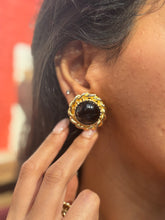 Load image into Gallery viewer, Vintage Black Crown Earrings