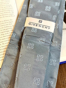 Vintage Givenchy Grey Logo Tie