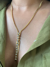 Load image into Gallery viewer, Vintage Diamond Drop Lariat Necklace