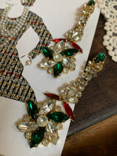 Load image into Gallery viewer, Vintage Diamond Mixed Gem Earrings