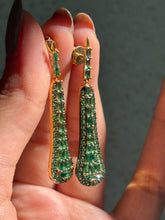 Load image into Gallery viewer, Emerald Danglers