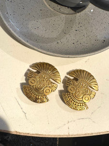 Vintage Enny Monaco Tribal Earrings