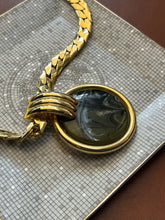 Load image into Gallery viewer, Vintage Marble Medallion Necklace