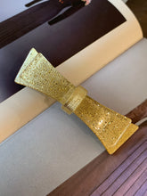 Load image into Gallery viewer, Vintage Yellow Glitter Clip