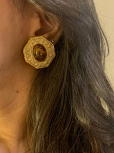 Load image into Gallery viewer, Vintage Brown Marble Earrings