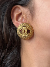 Load image into Gallery viewer, Vintage Chanel Cross Stud Earrings