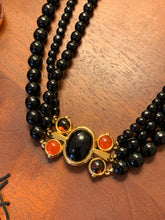 Load image into Gallery viewer, Vintage Monet Black Layered Necklace