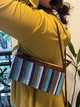 Load image into Gallery viewer, Vintage Blue Sequin Clutch Bag