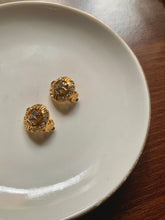 Load image into Gallery viewer, Vintage Nina Ricci Small NR Round Earrings