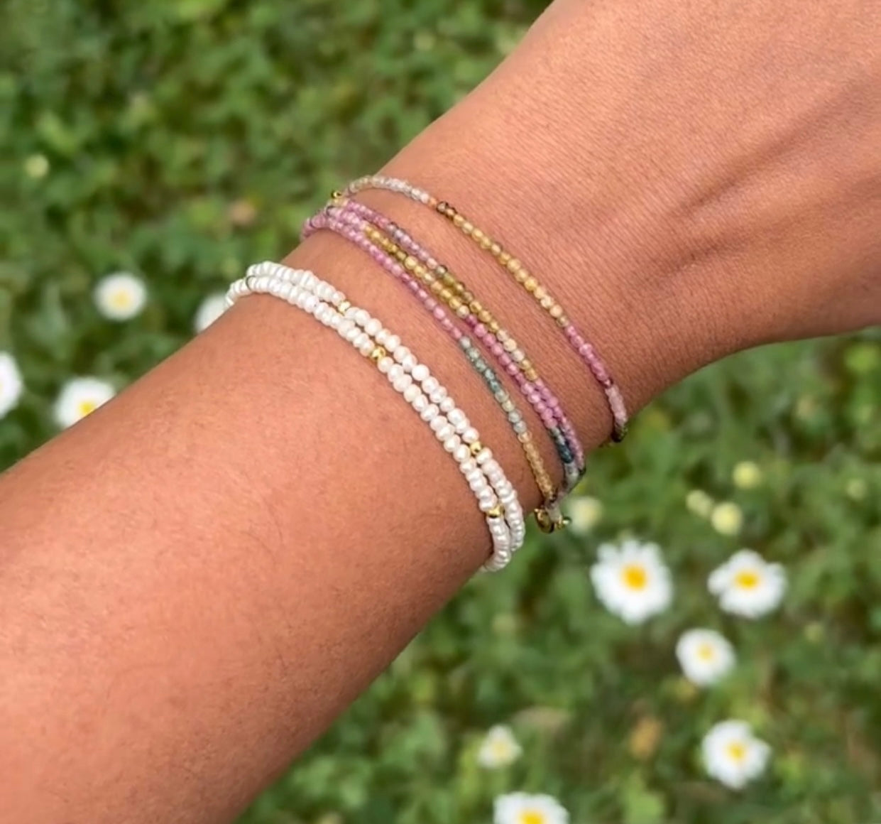 Multi Tourmaline bracelets