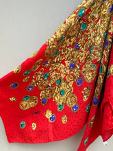 Load image into Gallery viewer, Vintage Yves Saint Laurent Red silk scarf