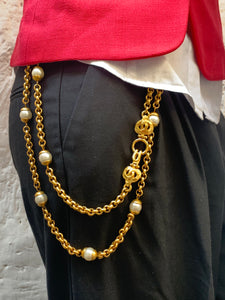 Vintage Chanel Pearl Belt