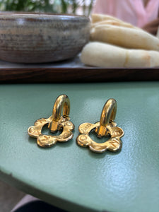 Vintage Kenzo Flower Earrings