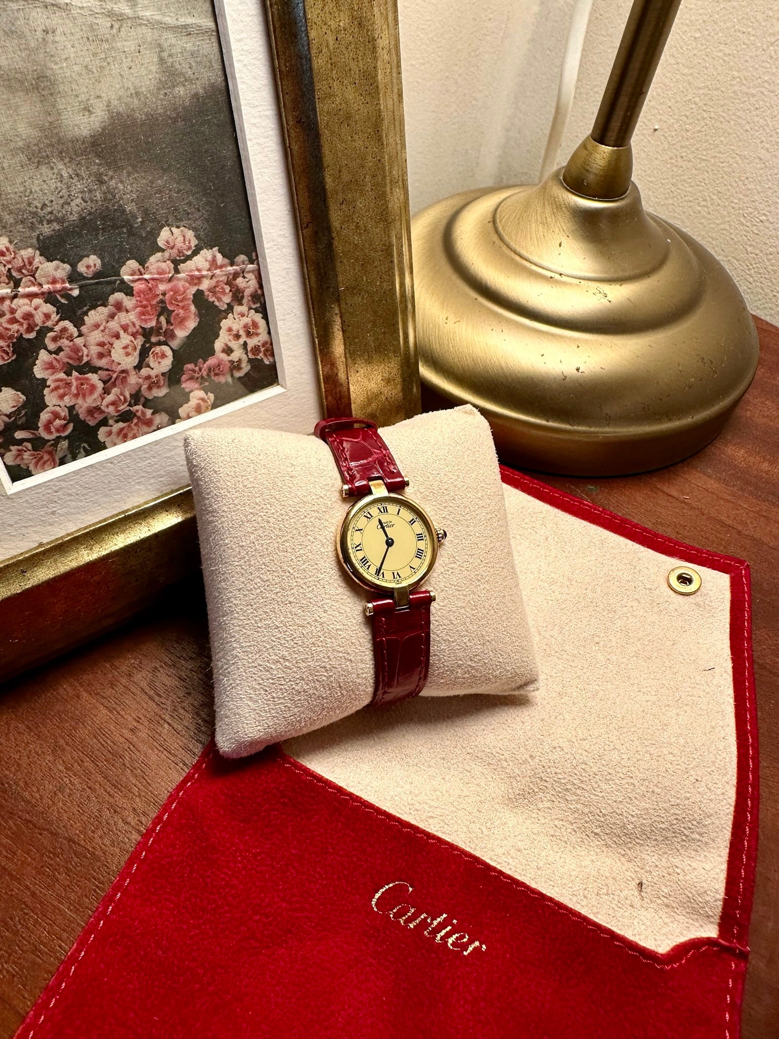 Vintage Cartier Vendôme Red Watch – Viange Vintage