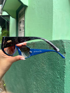 Vintage Christian Dior Blue Bridge Sunglasses