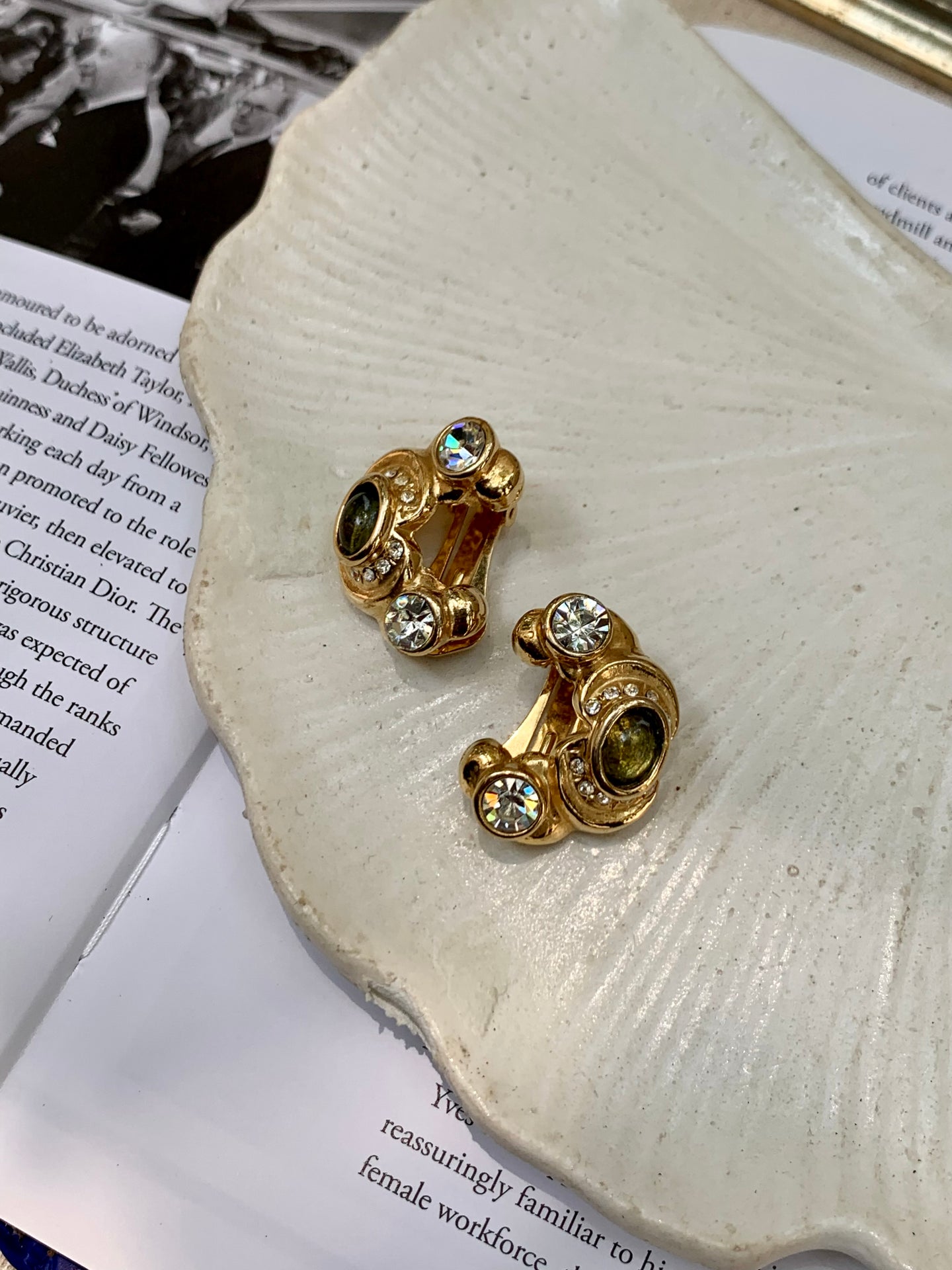 Vintage Croissant Earrings