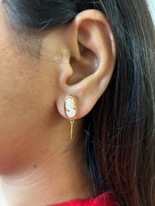 Oval Cameo Earrings