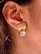 Load image into Gallery viewer, Vintage Gem Chunky Drop Earrings