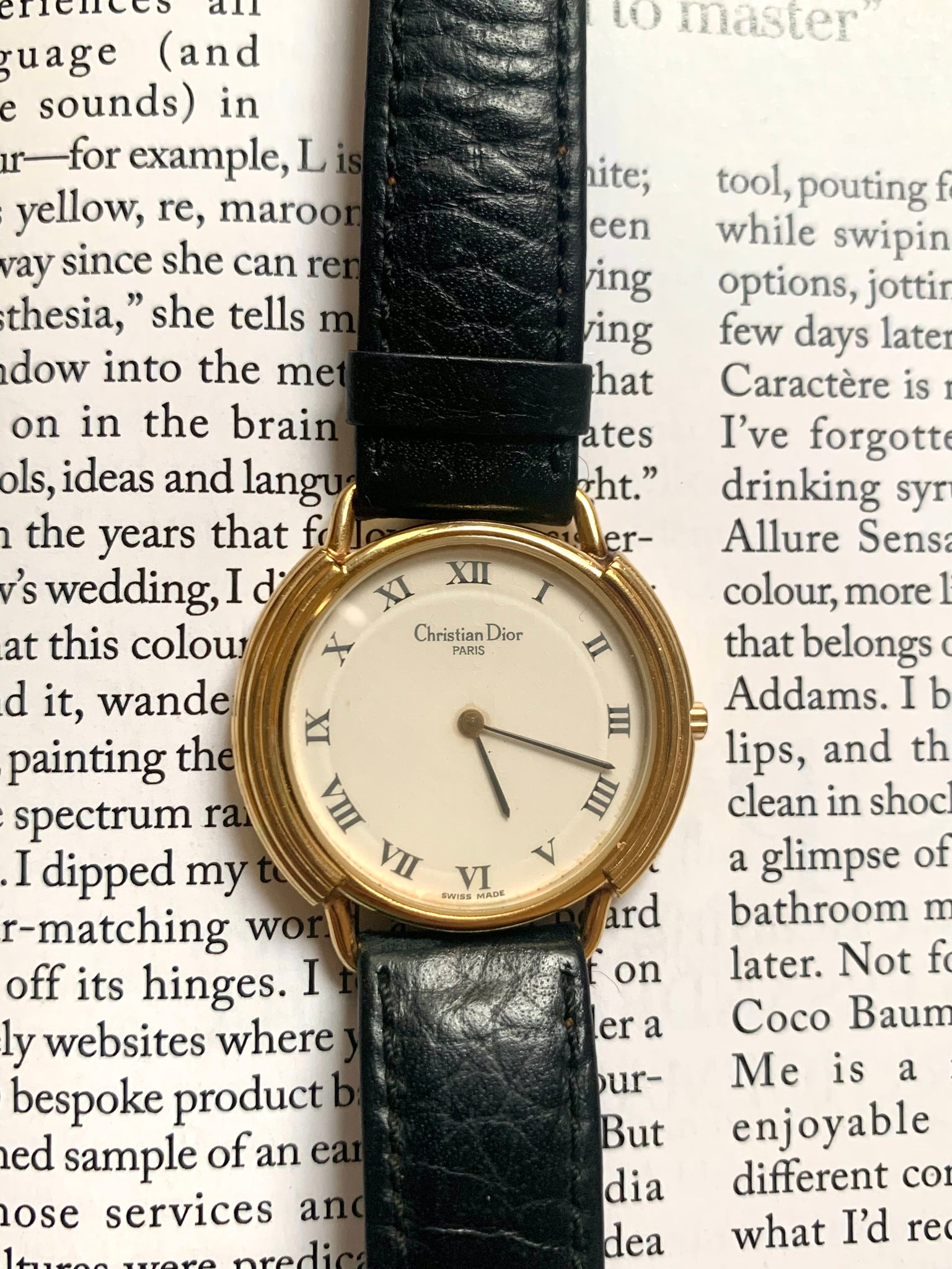 Wrist Watch Christian Dior Gold Watch Vintage Christian Dior Gold