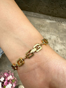 Vintage Givenchy G Logo Gold Bracelet