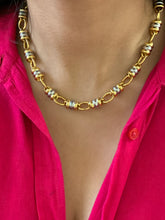 Load image into Gallery viewer, Vintage Mixed Metal Double Chain Necklace