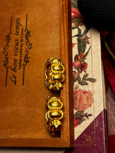 Load image into Gallery viewer, Vintage Karl Lagerfeld Matte Gold Hoop Earrings
