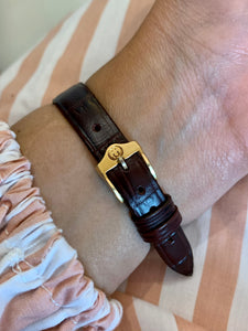 Vintage Gucci G Leather Watch