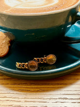 Load image into Gallery viewer, Vintage Elizebeth Coin Link Mini Earrings