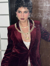 Load image into Gallery viewer, Vintage Maroon Jyo Jyo Blazer
